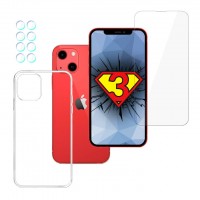 iPhone 13 SET - 3mk HardGlass, 3mk Clear Case, 3mk Protection Lens