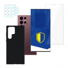 Samsung Galaxy S22 Ultra SET - 3mk ARC+, 3mk Matt Case, 3mk Protection Lens