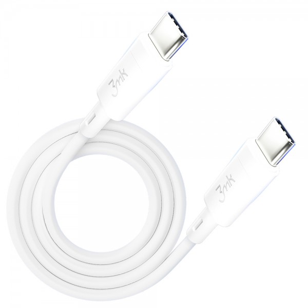 Аксесуари - 3mk Hyper Silicone Cable Type-C to Type-C 60W 3A