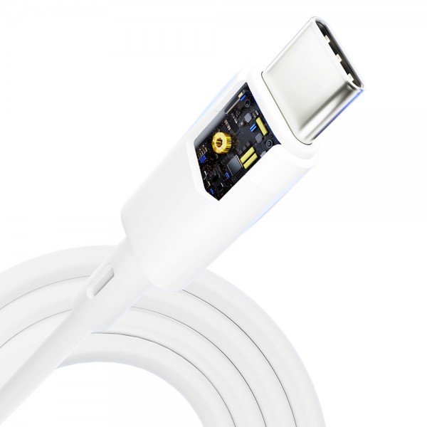Аксесуари - 3mk Hyper Silicone Cable Type-C to Type-C 60W 3A