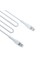Аксесуари - 3mk Hyper Silicone Cable Type-C to Lightning 20W 3A White