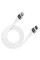 Аксесуари - 3mk Hyper Silicone Cable Type-C to Lightning 20W 3A White