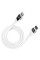Аксесуари - 3mk Hyper Silicone Cable Type-C to Lightning 20W 3A White