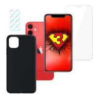 iPhone 12 SET - 3mk FlexibleGlass, 3mk Matt Case, 3mk Protection Lens