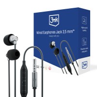 Аксесуари - 3mk Wired Earphones Jack 3.5 mm
