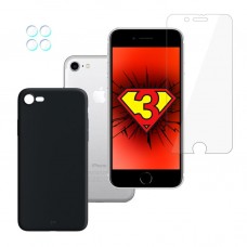 iPhone SE 2020 / SE 2022 SET - 3mk FlexibleGlass, 3mk Matt Case, 3mk Protection Lens