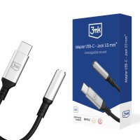 Аксесуари - Адаптер 3mk USB-C - Джек 3,5 мм
