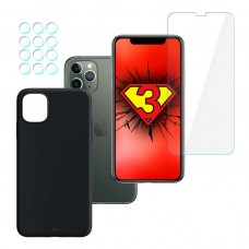 iPhone 11 Pro SET - 3mk FlexibleGlass, 3mk Matt Case, 3mk Protection Lens