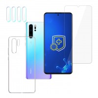 Huawei P30 Pro KIT - 3mk SilverProtection+, 3mk Clear Case, 3mk Lens Protection