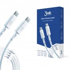 Аксесуари - 3mk Hyper Silicone Cable Type-C to Type-C 60W 3A